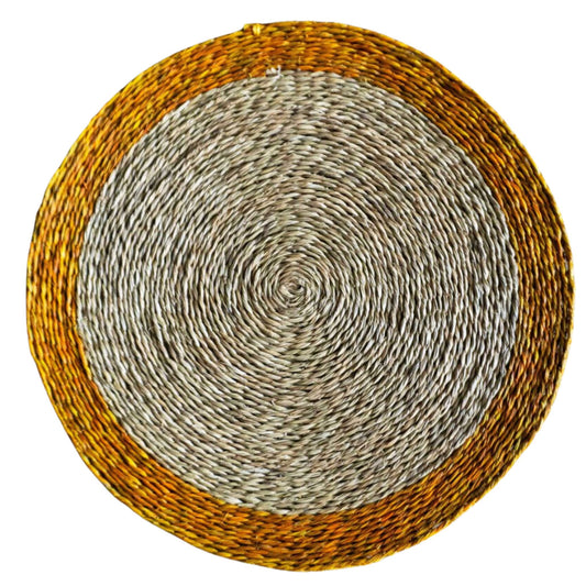 Gold Trim Lutindzi Grass Placemat