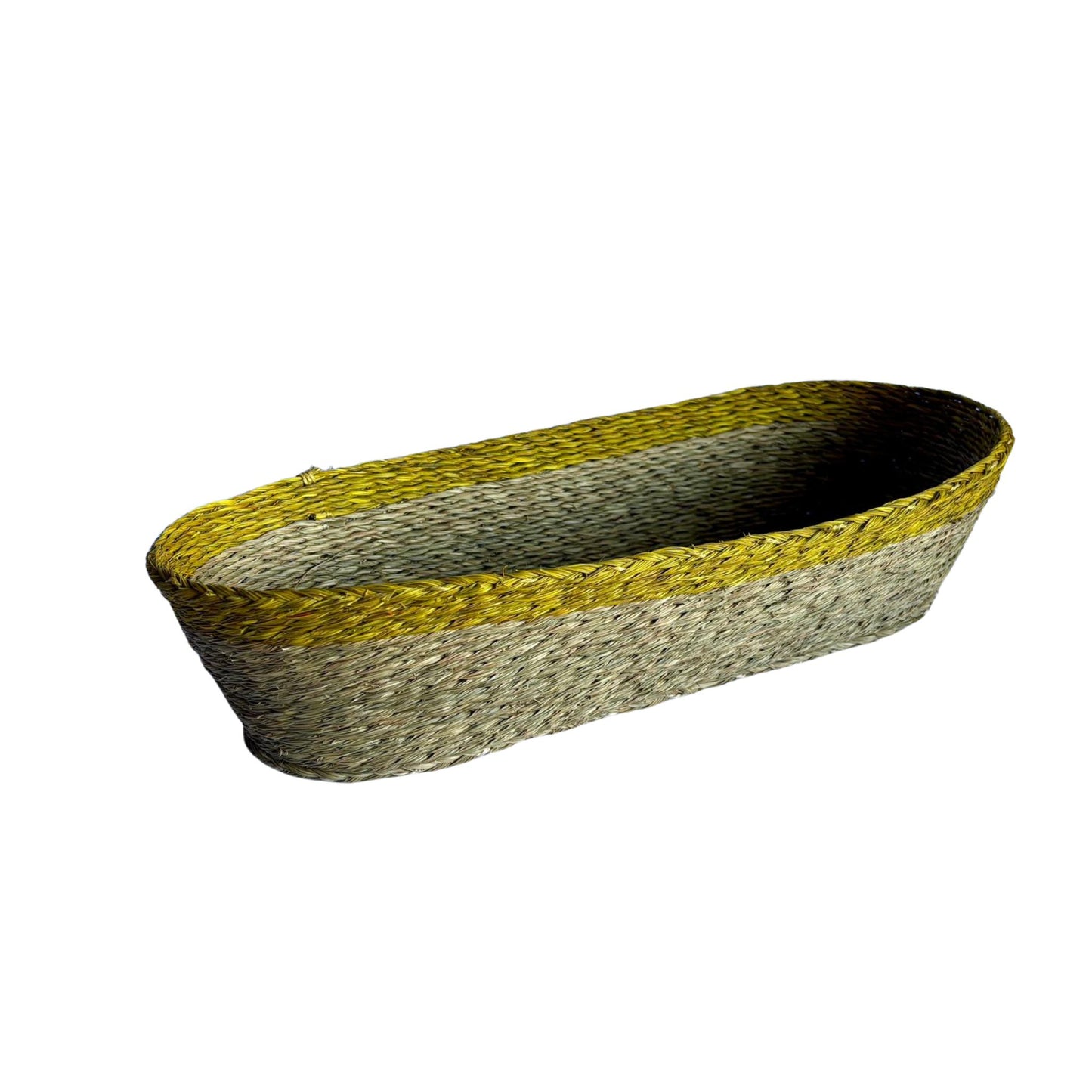 Mustard Trim Baguette Basket