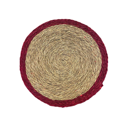 Red Trim Lutindzi Grass Placemat